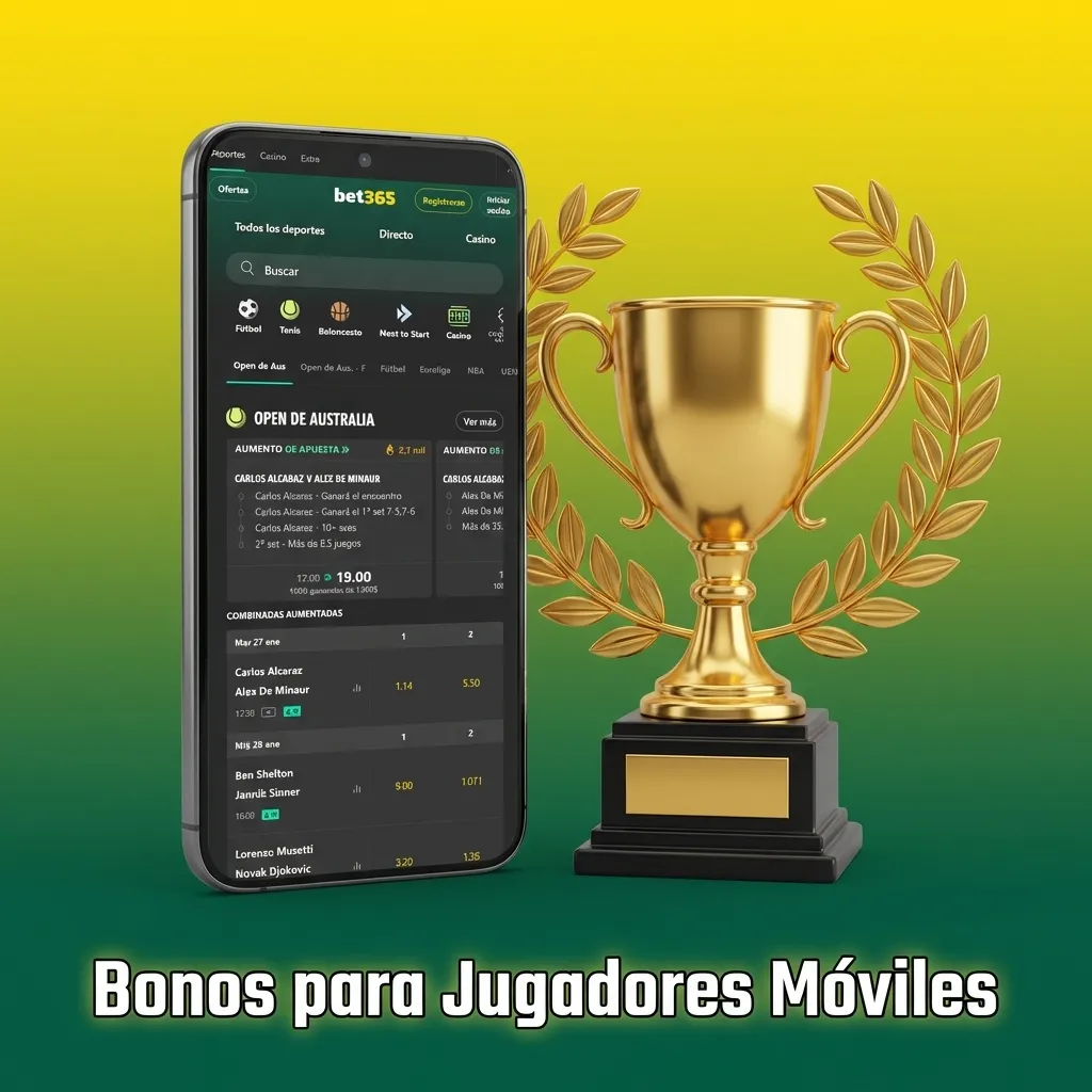 Tabla de bonos para aplicación móvil mostrando bienvenida hasta $30 CLP y apuestas gratis para deportes