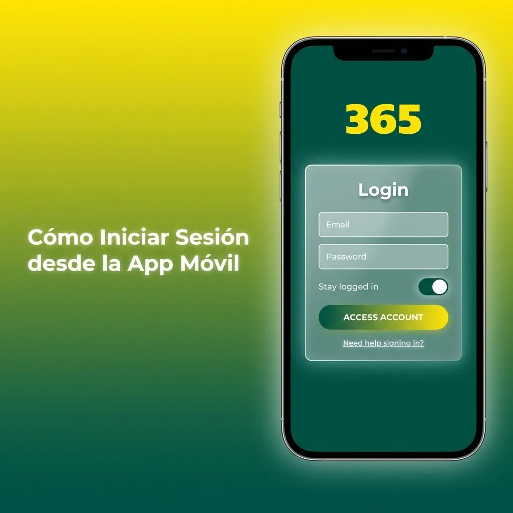 Usuario ingresando credenciales en la app móvil de Bet365 con opción de autenticación biométrica en iPhone