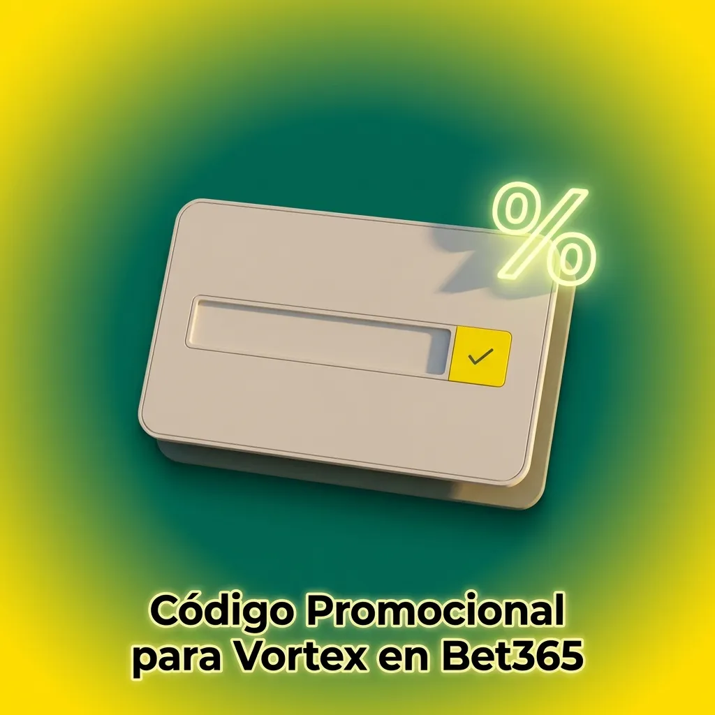 Jugador ingresando código promocional de Bet365 para Vortex durante el registro en línea